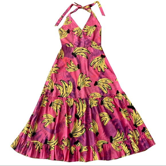 FARM Rio Dresses & Skirts - Farm Rio Hot Pink Banana Dress. S/M